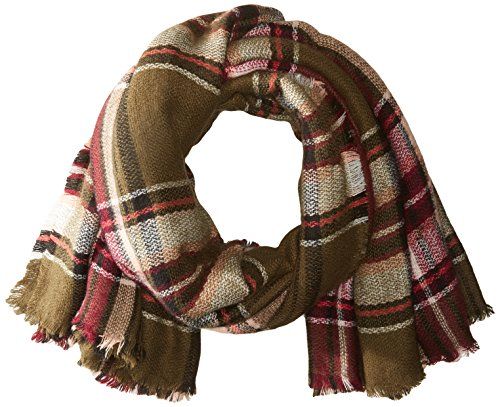 Collection XIIX Women's College Plaid Runway Wrap Scarf | Amazon (US)