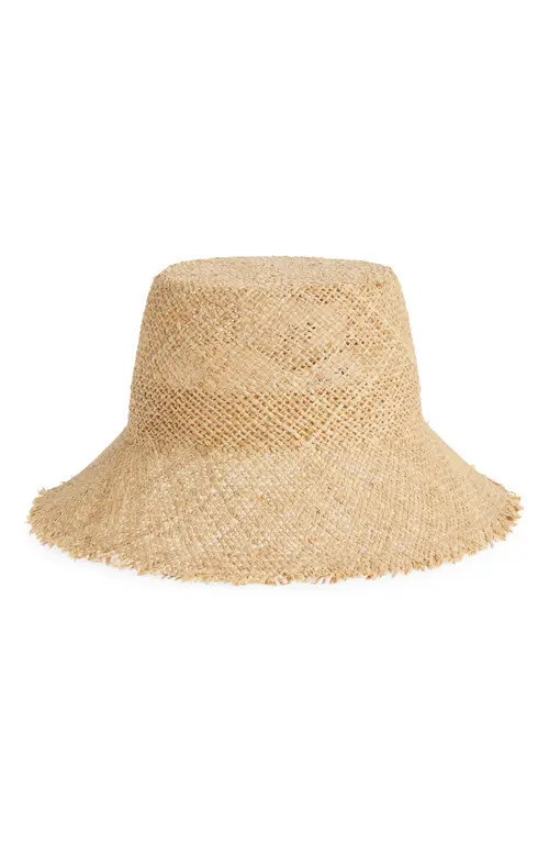 Lack of Color Reef Straw Bucket Hat in Natural at Nordstrom, Size Medium | Nordstrom