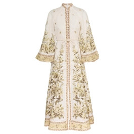 Golden Buttoned Midi Dress | ZIMMERMANN (US, CA, EU, MENA)
