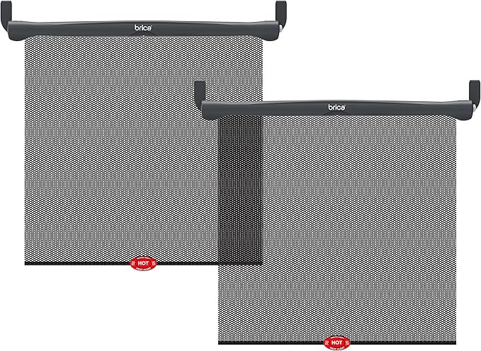 Munchkin® Brica® Sun Safety™ Car Window Roller Shade with White Hot® Heat Alert, Black, 2 Co... | Amazon (US)