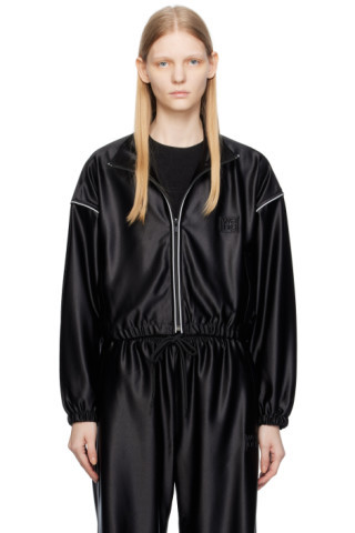 Black Stacked Track Jacket | SSENSE