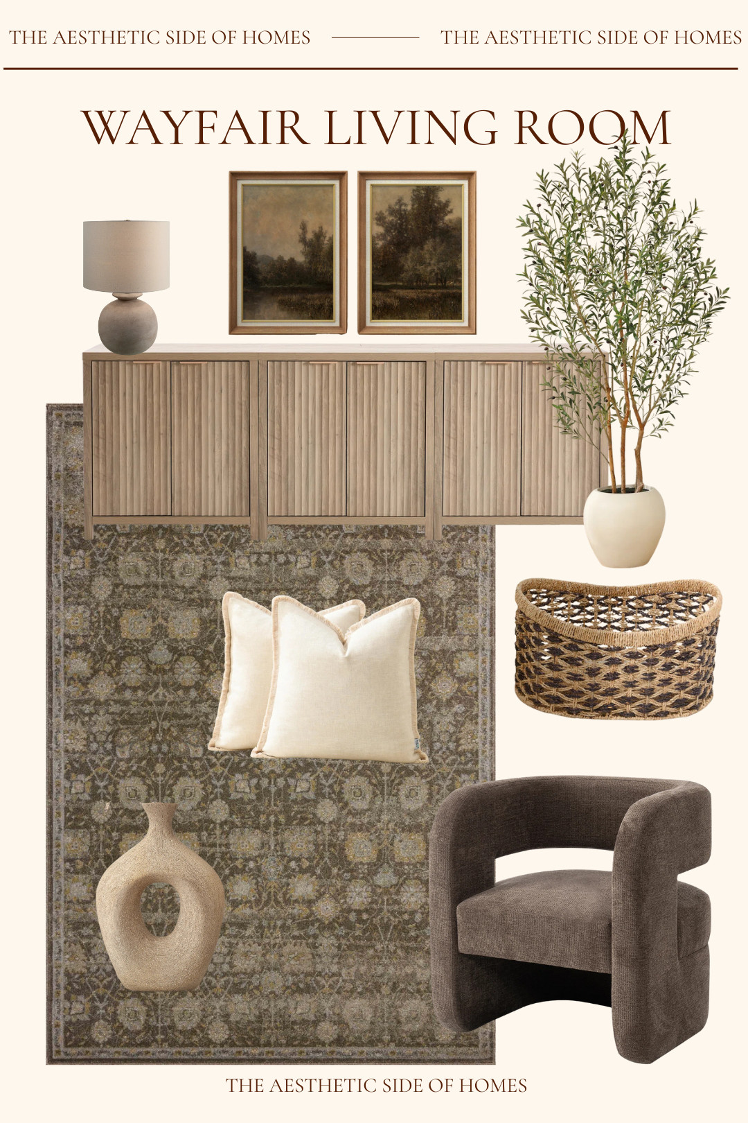 This neutral wayfair living room makeover is perfect if you like moody spaces! 

 #LTKmomlife #LTKSeasonal #LTKHome