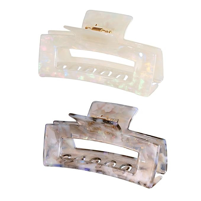 Large Cellulose Acetate Hair Claw, 4.1 Inch Tortoise Shell Claw Clip Banana Clips Hair Claw Clips... | Amazon (US)