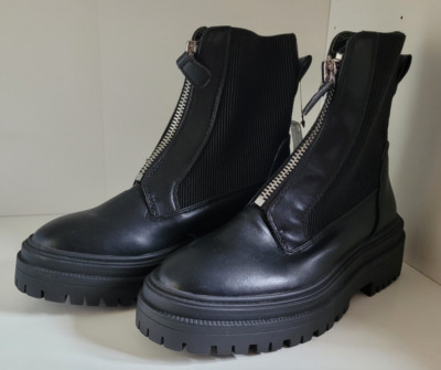 Marks & Spencers NEW black boots with front zip - ladies size 3 - RRP £49.50 | eBay UK