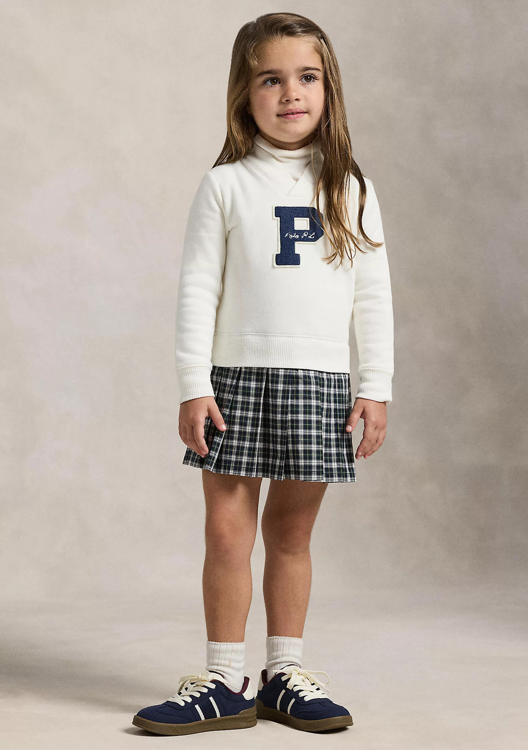 Girls 2-6x Letterman Fleece Sweatshirt Dress | Belk