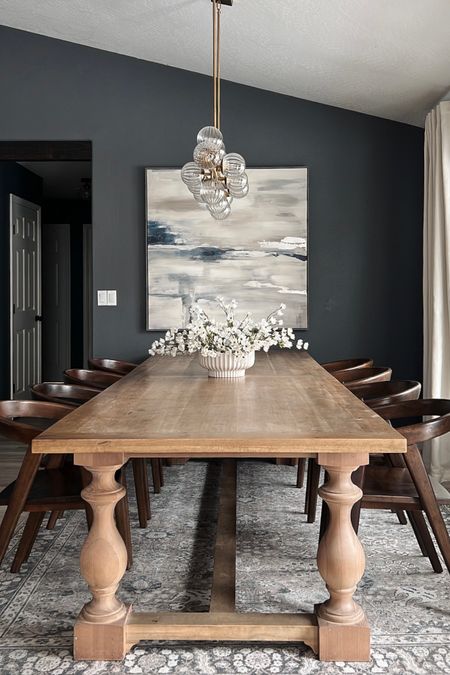 My dining table is from Restoration Hardware. I couldn’t link it here so I’ve linked some other options. Canvas is from Home Goods, but I’ve linked similar options. Use code KELLI to take 5% off of my washable rug! 

#LTKSeasonal #LTKFind #LTKhome