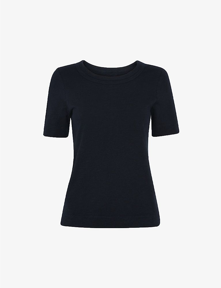 Rosa double-trim short-sleeve cotton T-shirt | Selfridges
