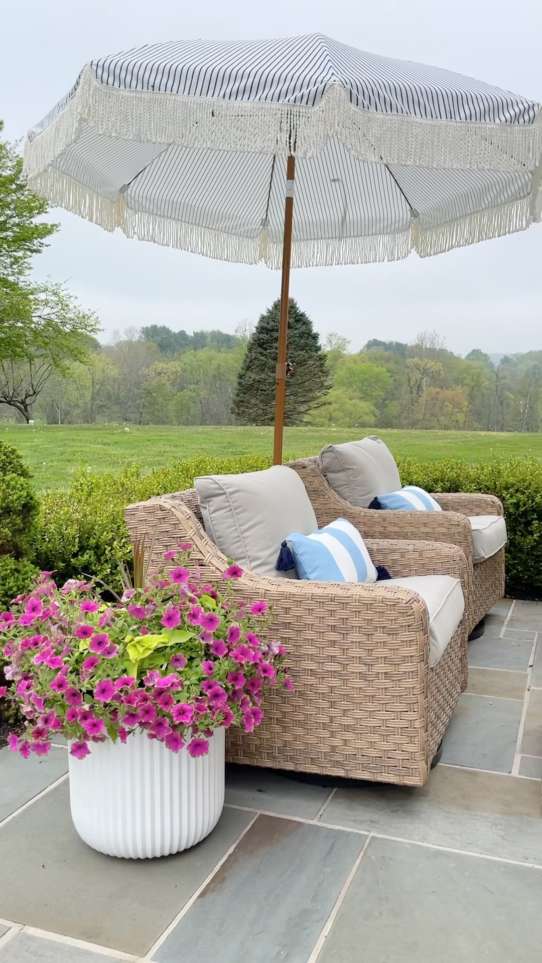 Patio decor, swivel armchair, patio ottoman, side table, patio set 

#LTKhome #LTKFind #LTKsalealert