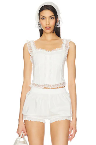 HEARTLOOM Ronnie Top in Eggshell from Revolve.com | Revolve Clothing (Global)