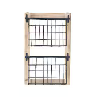 Litton Lane Black Metal Farmhouse Magazine Rack Holder 58647 - The Home Depot | The Home Depot