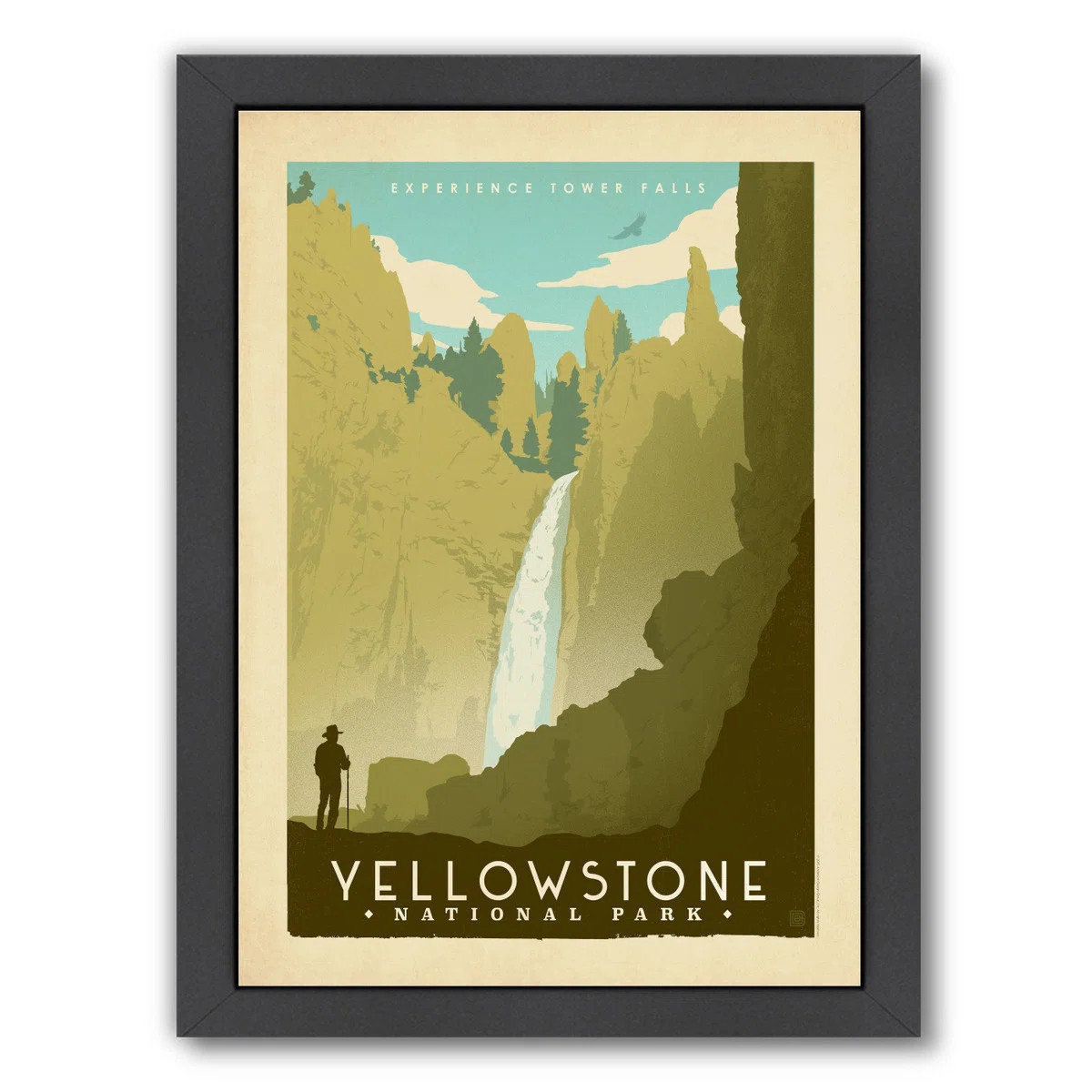 Vintage Landscape Wall Art - National Park Yellowstone by Anderson Design Group | Wayfair North America