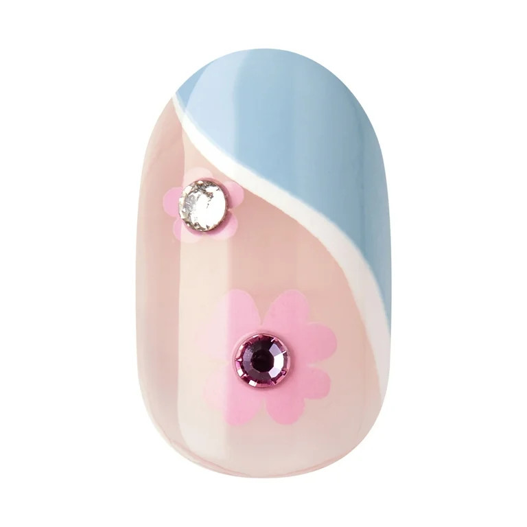 KISS imPRESS No Glue Needed Press On Nails, Design, Hoppy Easter, Blue, Short Oval, 30 Count - Wa... | Walmart (US)