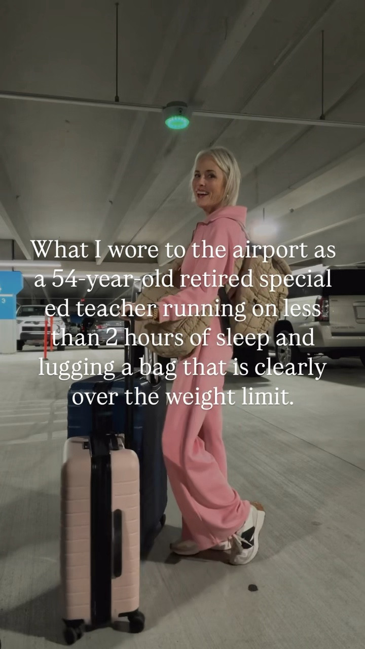 Caption

Tap ❤️ + FOLLOW for style inspo from a woman who packed 47 outfits, forgot her charger, ran on fumes—and still called it self-care. 

If you’ve ever flown with under-eye bags and an over-limit suitcase… we’re already best friends. 👯

✈️ Send this to the friend who would’ve packed a ring light and still borrowed your dry shampoo.

Comment SH0P and I’ll send you a link to the look and my other travel must haves. 

#over40style #fashionover40 #styleover40 #midlifefashion #reallifefashion #chicnotcomplicated #lookforless #ootdover40 #womenover40style#honestlyover40
#midlifemood #relatable
#travelinstyleover40 #getyourcolonoscopy 


#LTKWatchNow #LTKFindsUnder50 #LTKOver40