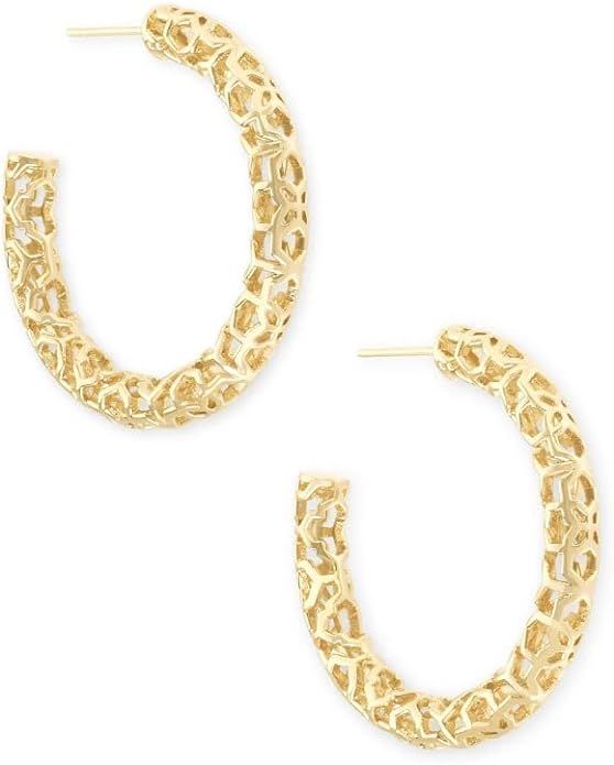 Kendra Scott Maggie 1.5" Hoop Earrings for Women, Fashion Jewelry | Amazon (US)