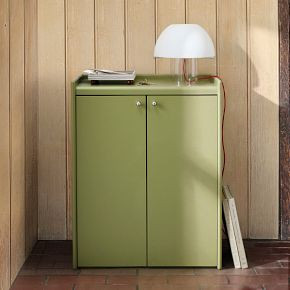 Emma Chamberlain Lacquer Wrapped Storage Cabinet (26") | West Elm (US)