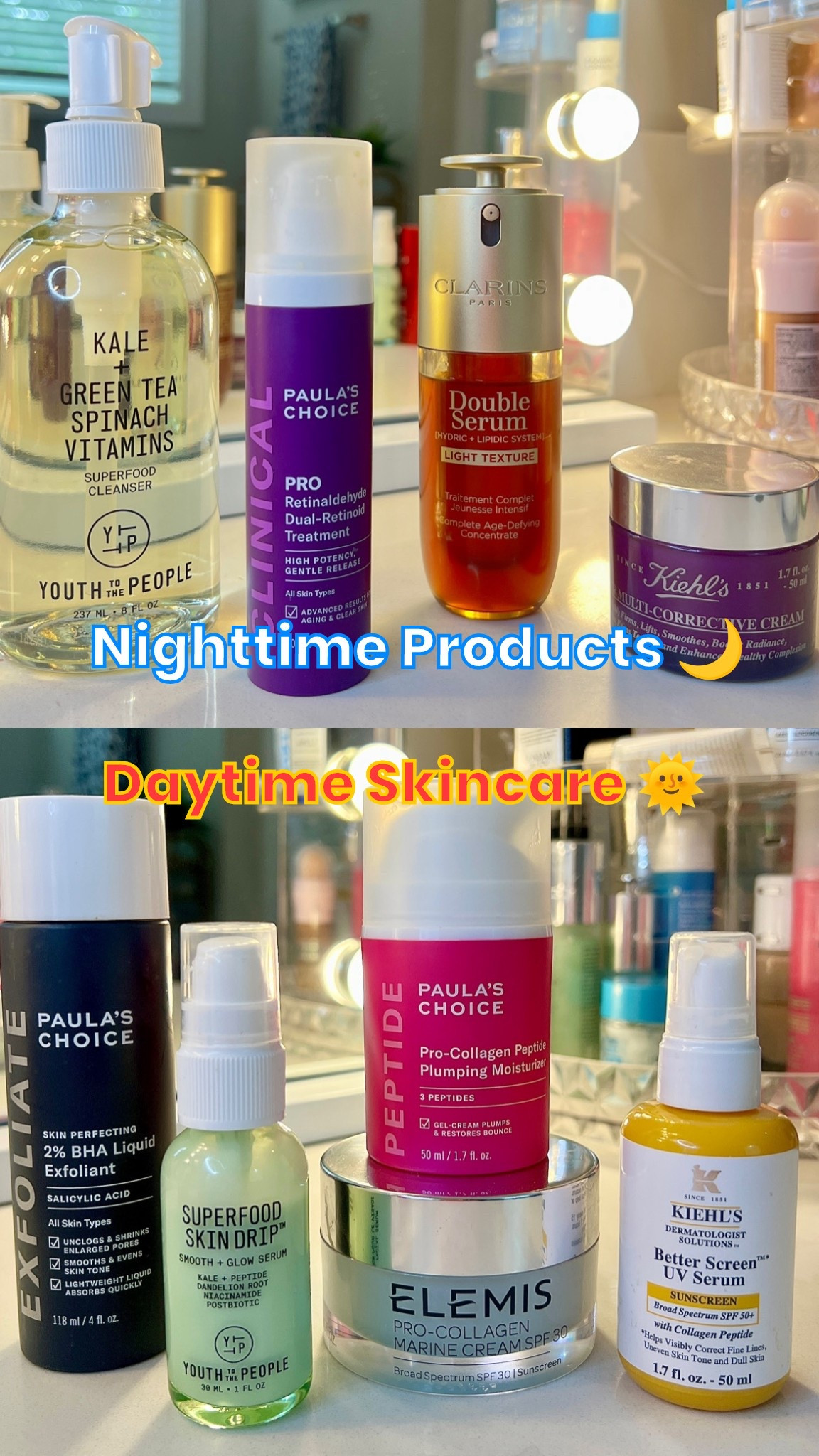 My exact nighttime and daytime skin routine - all on sale right now during the last day of the @Sephora savings event! #sephora #ltksalealert

#LTKmorningroutine #LTKgrwm #LTKBeauty