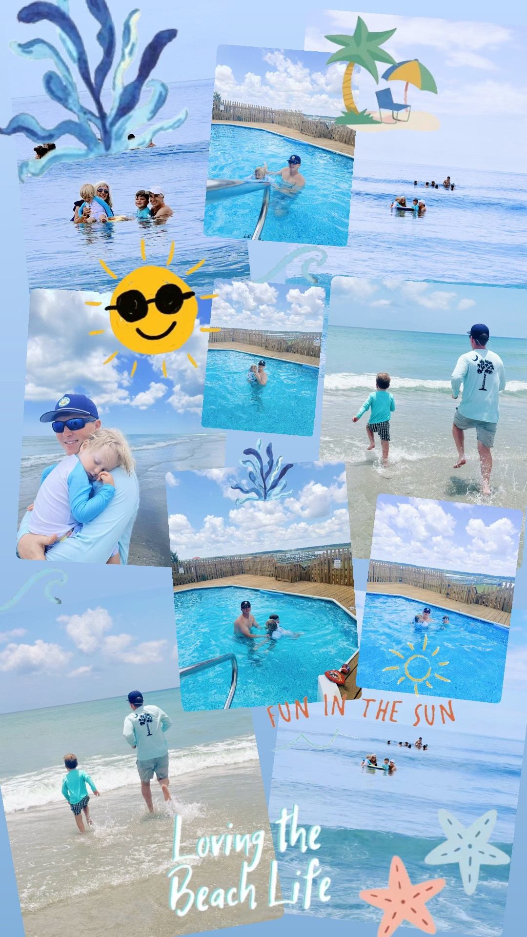 I have ALWAYS been an ocean lover 🌊🥰 - so it’s just so special seeing my babies 👶🏼👶🏼 love exploring it just as much as I always did!!! 🙌🏽👣⚓️ #likemamalikesons