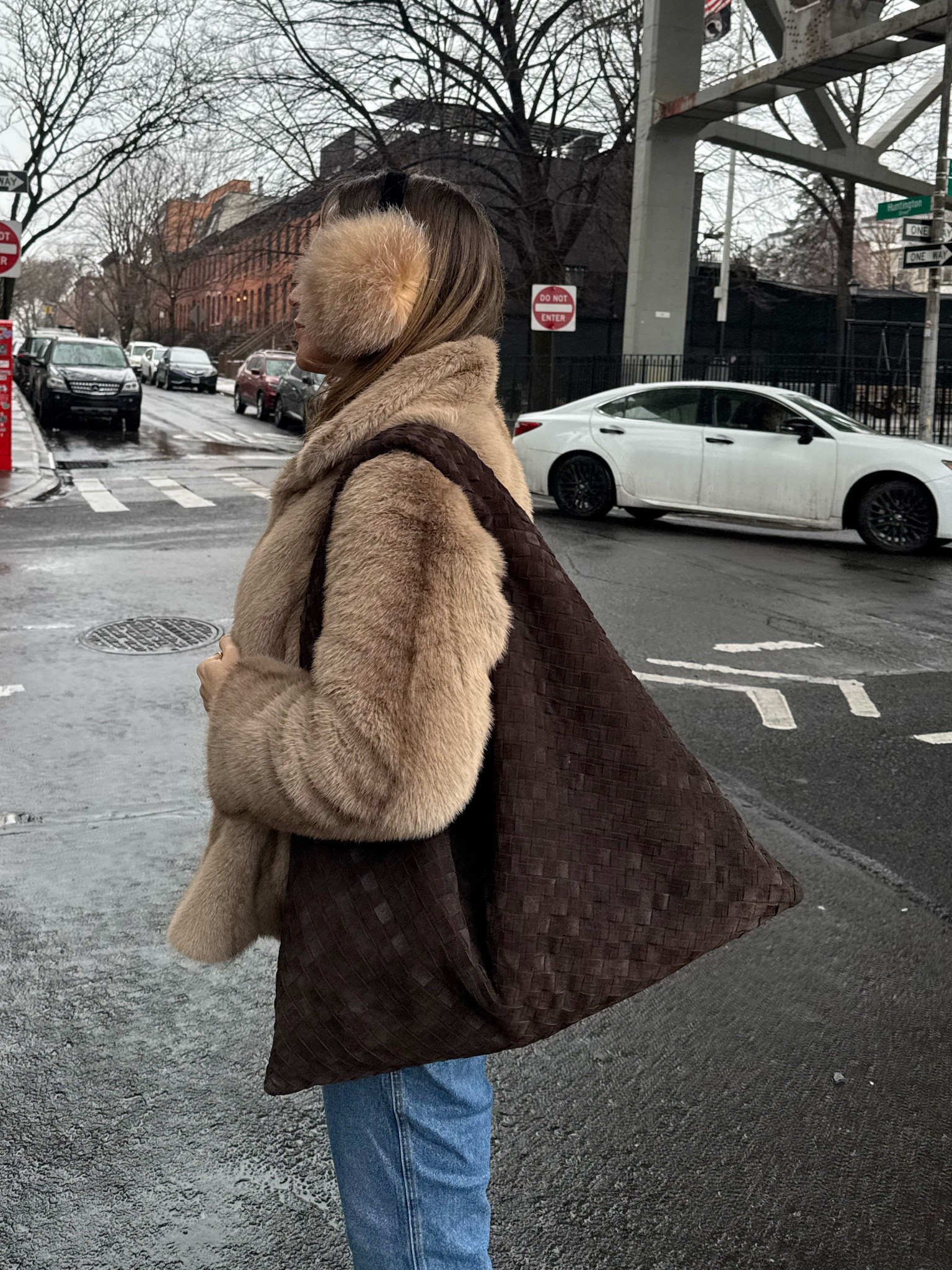 Wearing a M in the coat. #fauxfur #bottegalargehop #bottegahopbag #winterstyle

#LTKSeasonal #LTKOver40