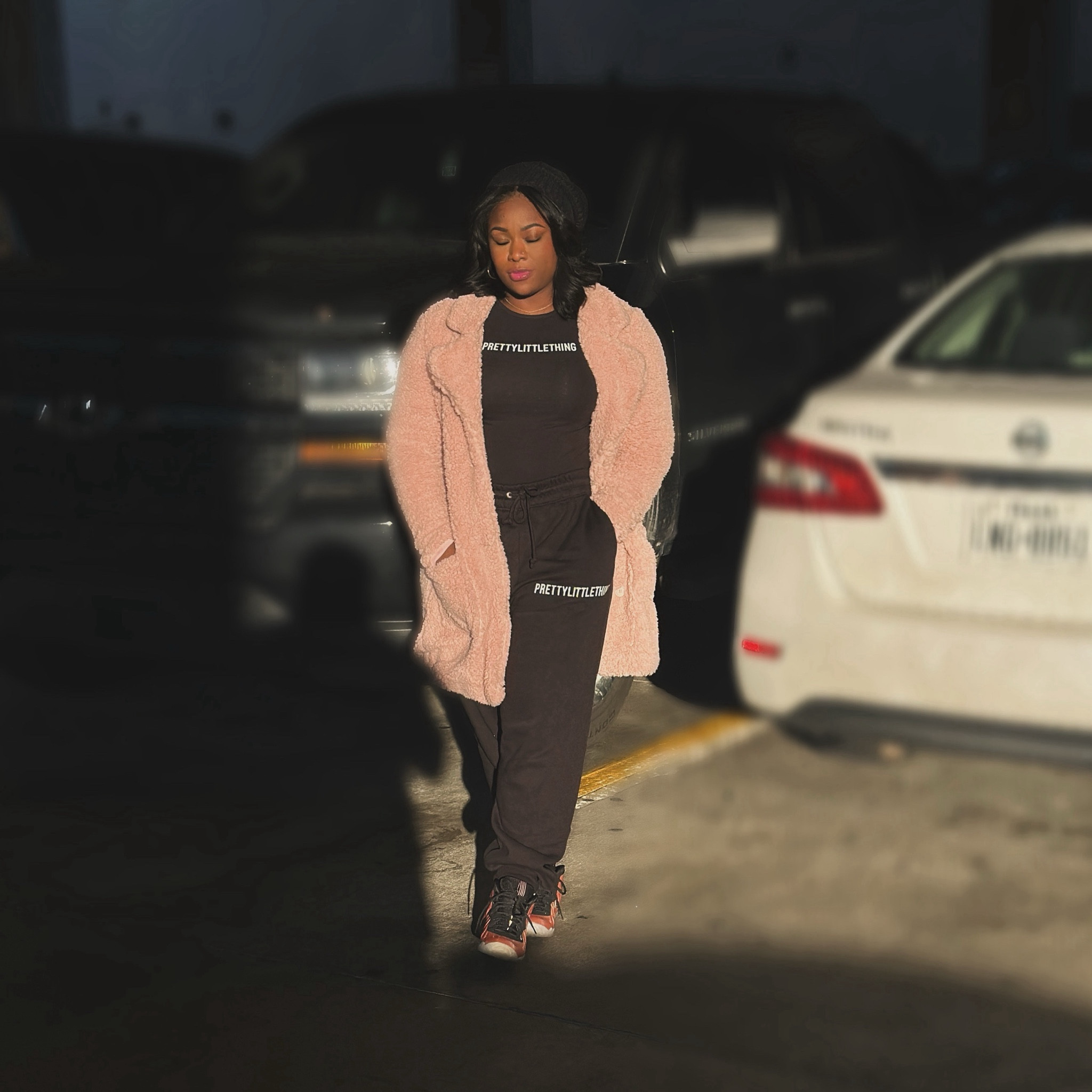 Cute winter outfit with bodysuit and sweatpants. I added sneakers and a pink sherpa 

#LTKstyletip #LTKSeasonal #LTKMostLoved