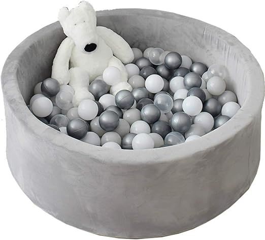Avrsol Ball Pit for Toddlers Kids Foam Handmade Kiddie Balls Pool, Baby Playpen, Grey | Amazon (US)
