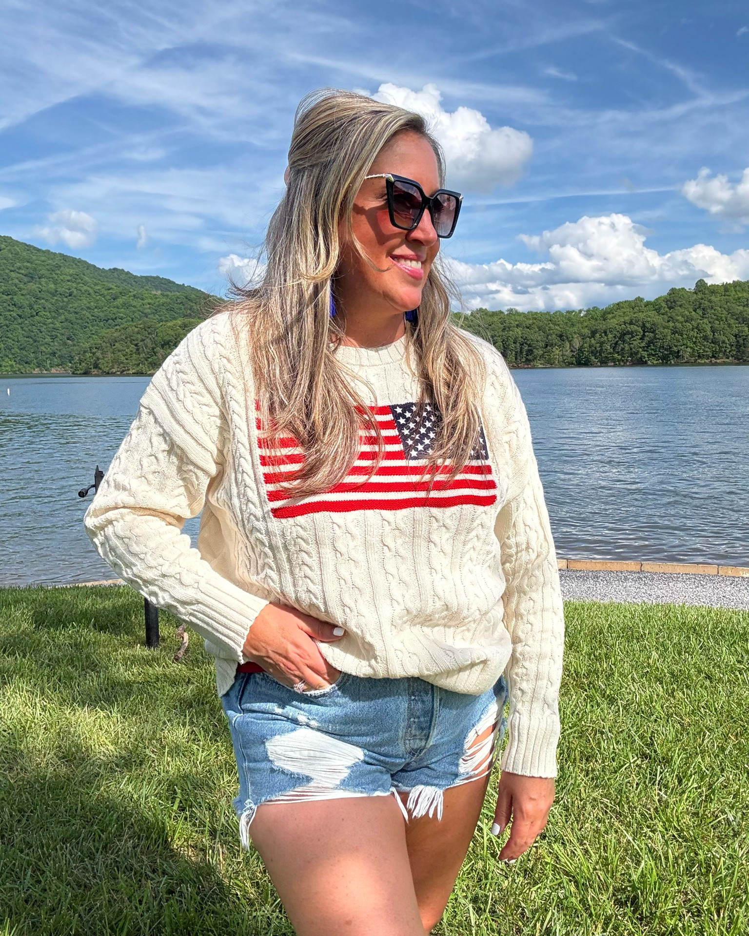 The perfect flag sweater 🇺🇸@Target

#LTKootd #LTKOver40
