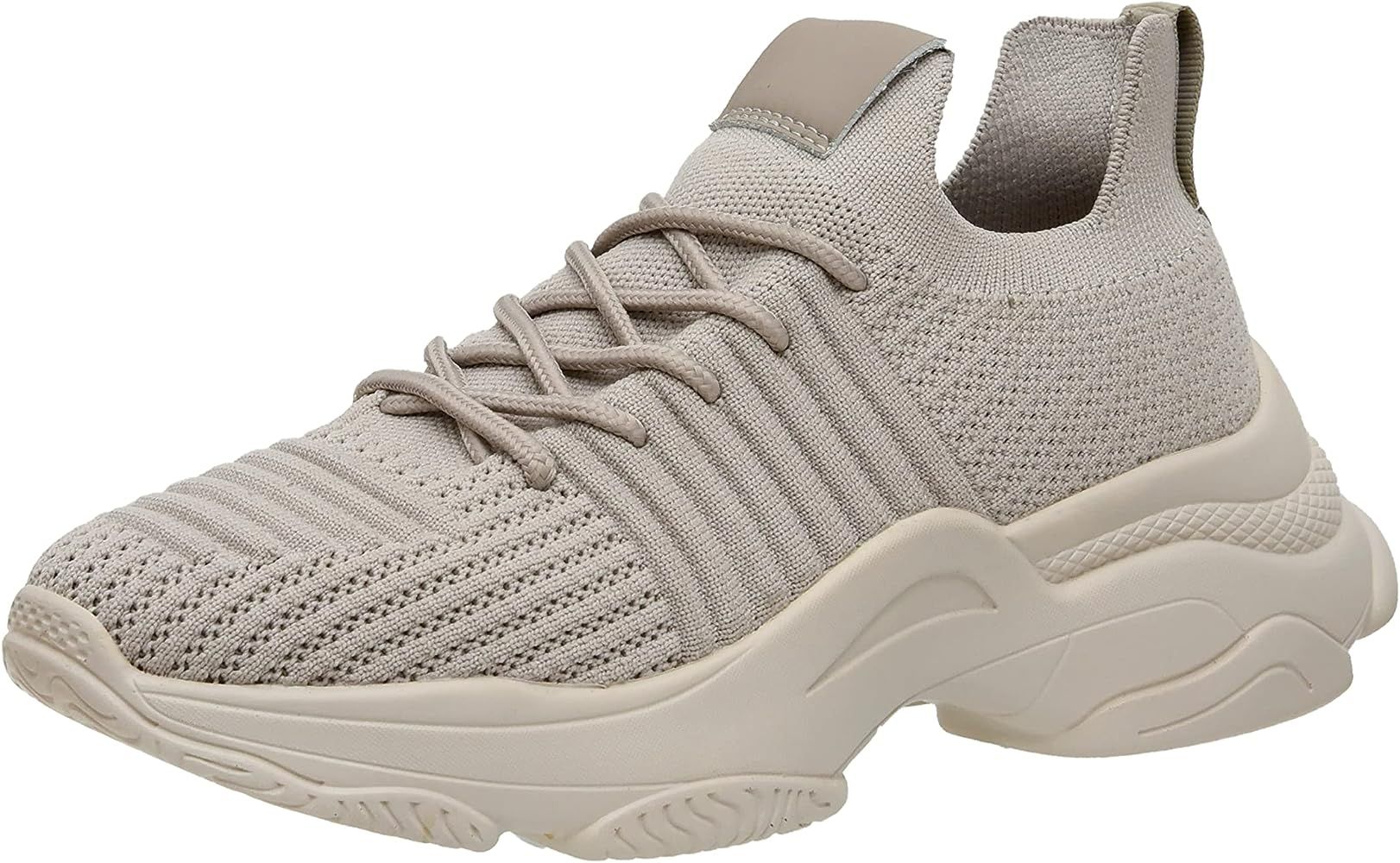 Amazon.com | CUSHIONAIRE Women's Apolo Knit Sneaker +Memory Foam, Taupe 7.5 | Fashion Sneakers | Amazon (US)