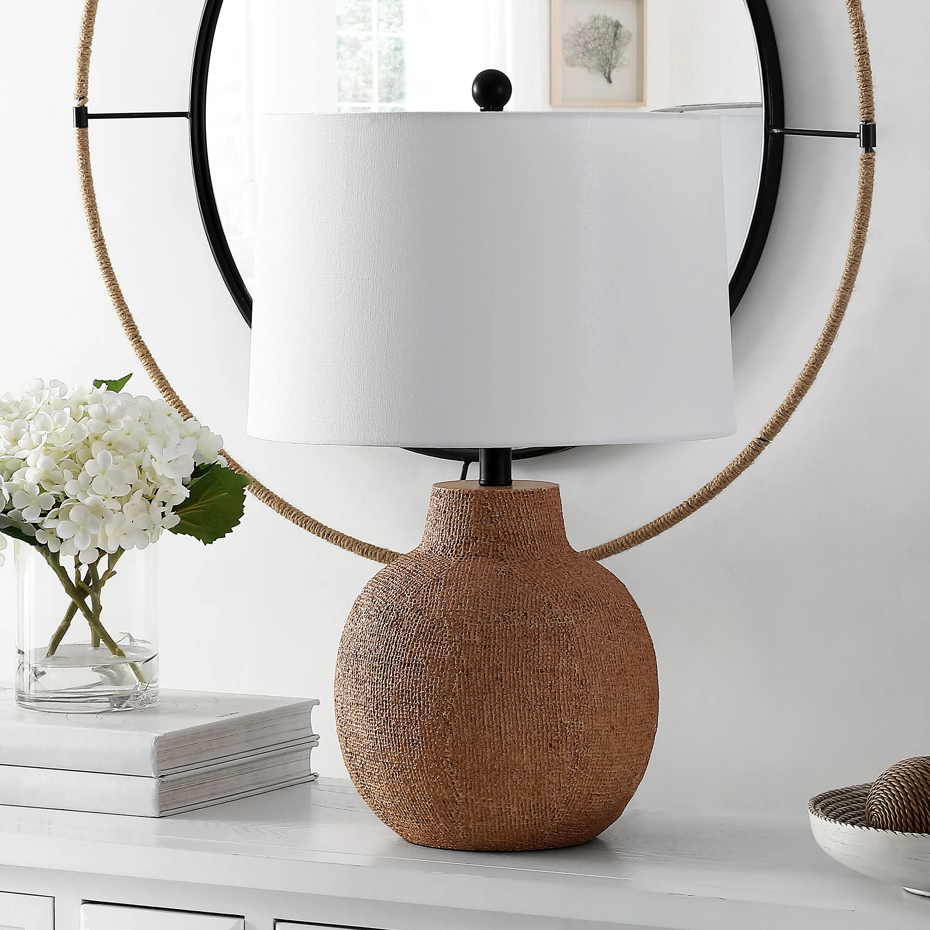 Haylie 24" Brown Table Lamp | Wayfair North America