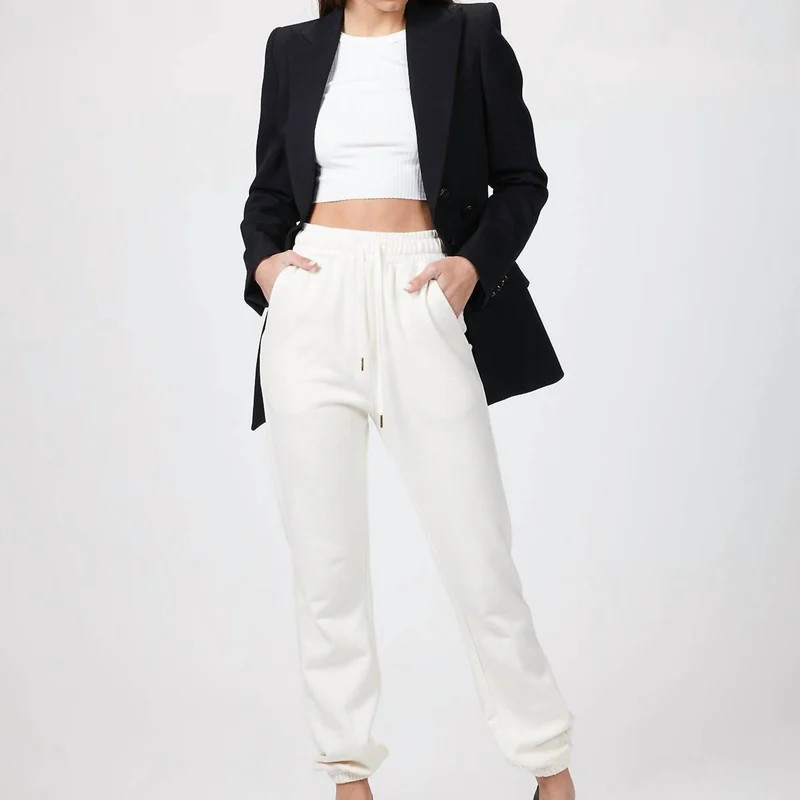 We Wore What Sweatpants Jogger In Off White - White - XL | Verishop