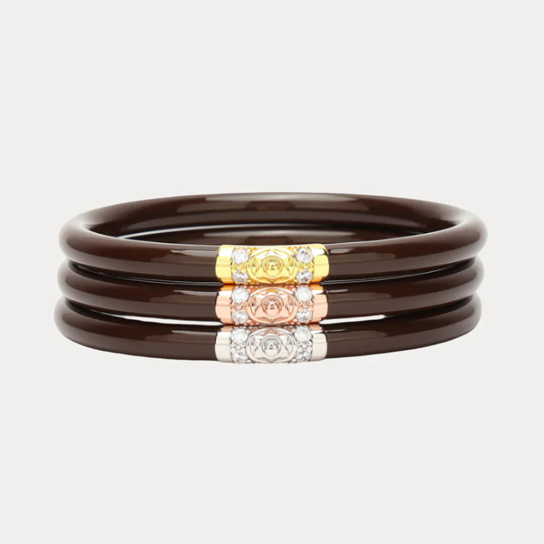 Three Kings All Weather Bangles® (AWB®) - Chocolate | BuDhaGirl