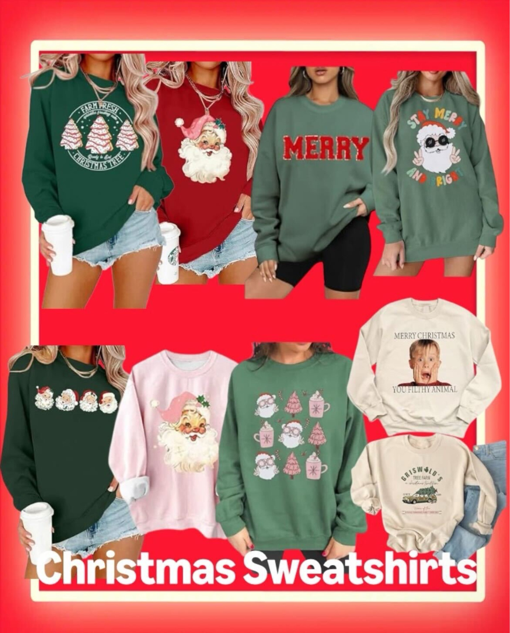 Christmas sweatshirts on Amazon, ugly sweater inspo 

#LTKGiftGuide #LTKHoliday #LTKSeasonal