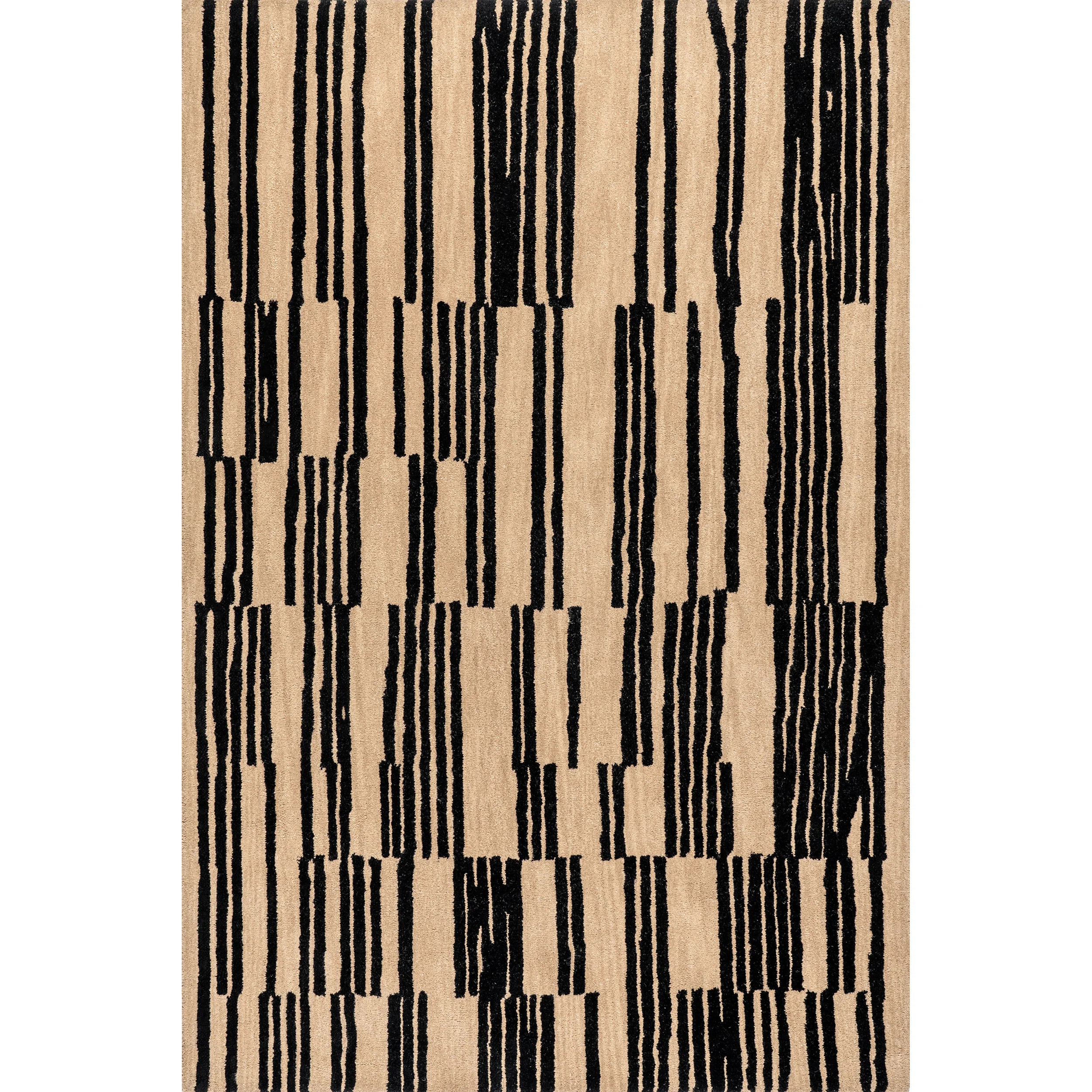 Arvin Olano x Rugs USA Tara Striped Wool Area Rug | Wayfair North America