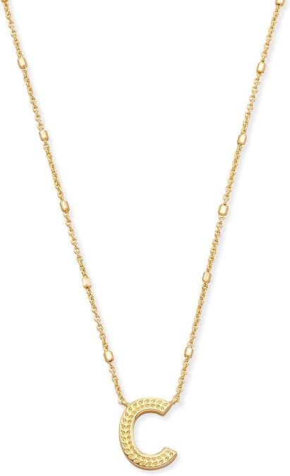 Kendra Scott Letters A-Z Pendant Necklace for Women, Fashion Jewelry, 14k Gold-Plated Brass | Amazon (US)
