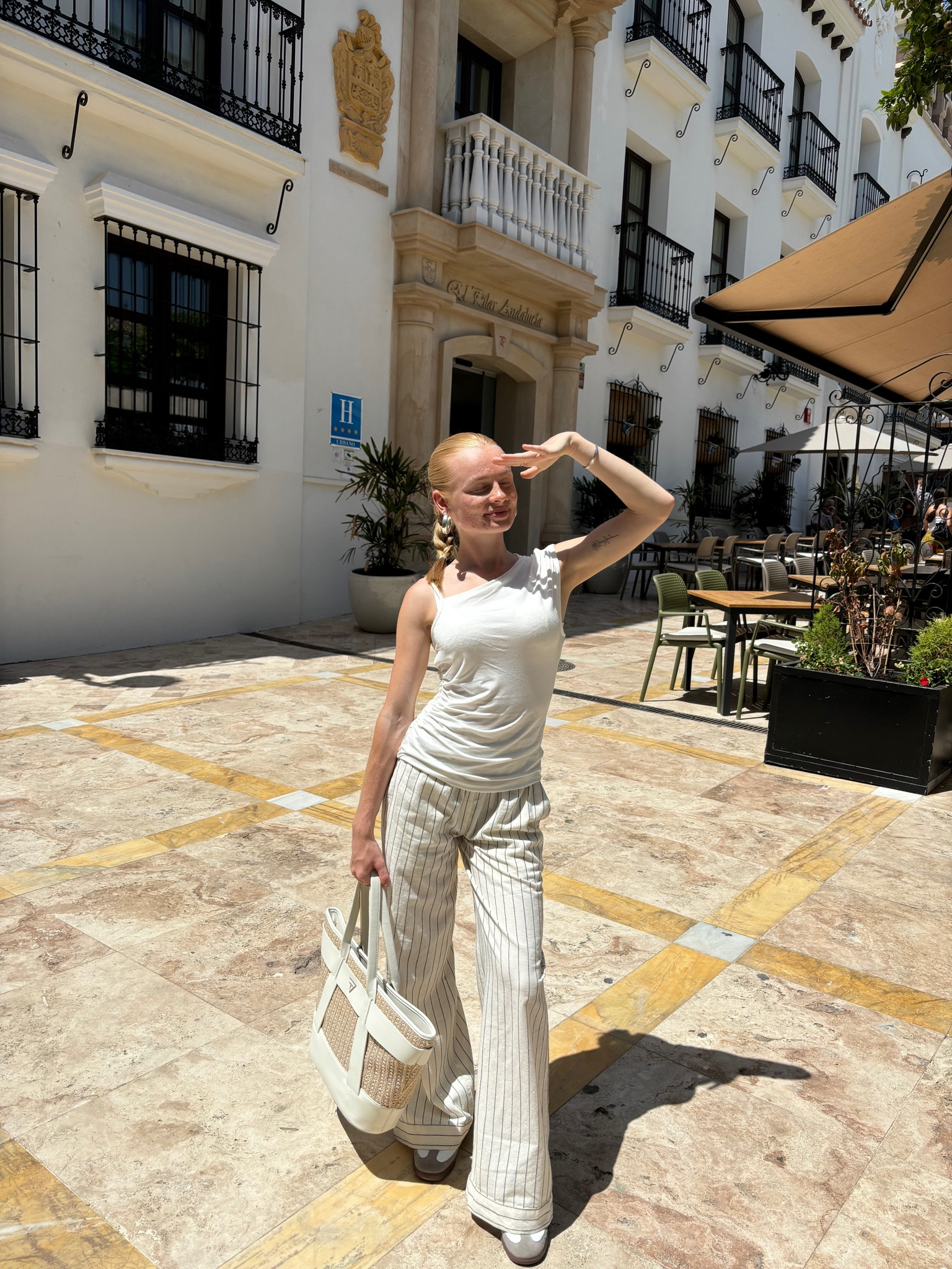 Nobody’s Child wide leg trousers, Nobody’s Child top, Mango silver earrings, Guess bag and Sambas 🤍

(Linked similar)

#LTKuk #LTKsummer #LTKstyletip