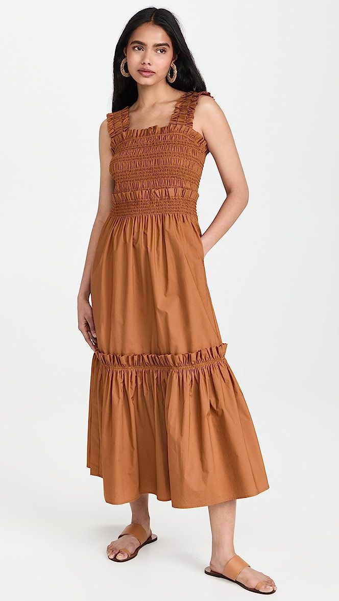 Phoebe Cotton Smocked Slip Dress | Shopbop