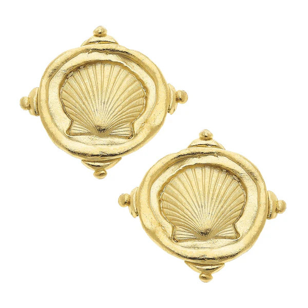 Shell Intaglio Studs | Susan Shaw