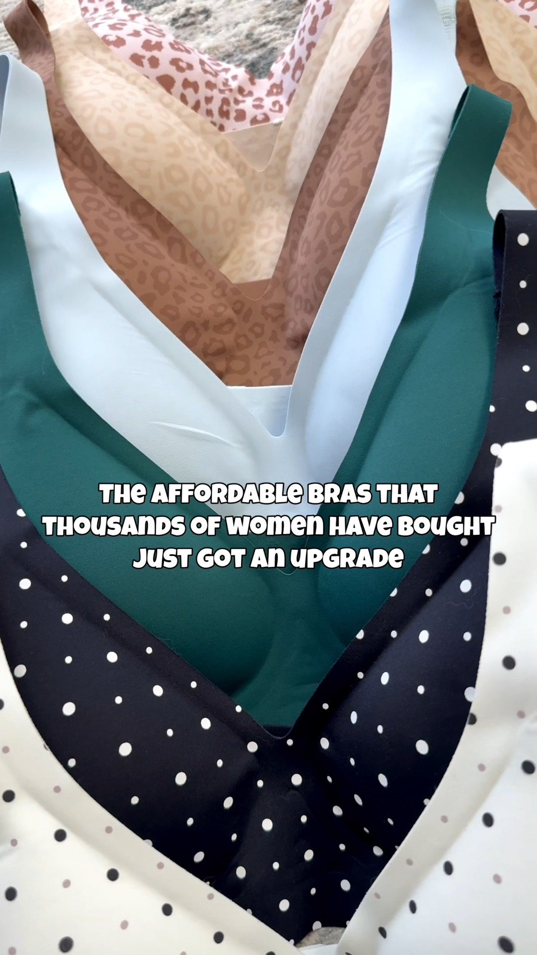 Thousands of you have bought these Amazon bras over the years. Wireless, seamless and this style is made for wearing with V-necks and low-cut tops. The buttery fabric is even better now and available in new colors and prints. 31 color options in total. And they are currently on sale for $17.99 to $19.99. ￼

Bras tts. Pants Xs. Gray V-neck T-shirt XS.

#LTKOver40 #LTKPetite #LTKSaleAlert