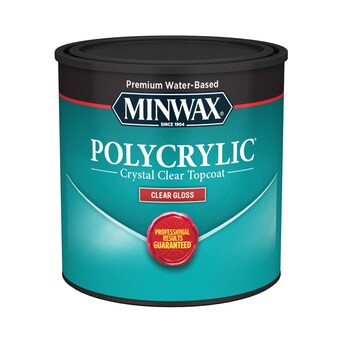 Minwax  Polycrylic Clear Gloss Water-based Polyurethane (Half-Pint) | Lowe's