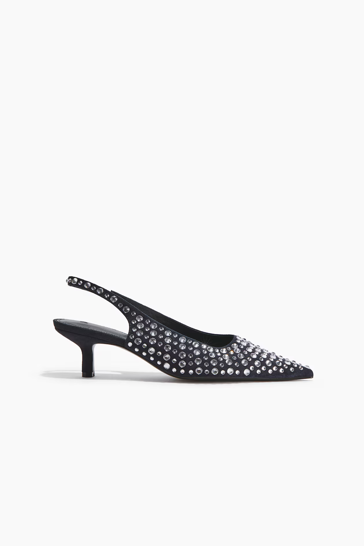 Rhinestone-embellished slingback court shoes | H&M (US + CA)