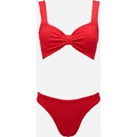 Hunza G Bonnie Crinkle™ Seersucker Bikini | Coggles (Global)
