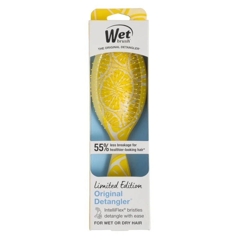 Wet Brush Original Detangler Hair Brush, Tutti Frutti Collection, Lemon | Walmart (US)