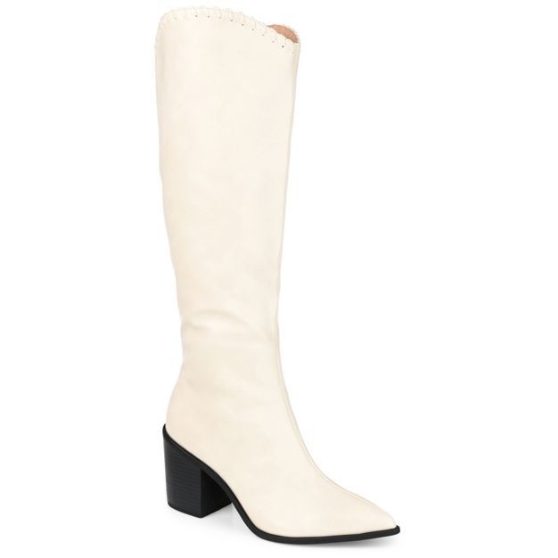 Journee Collection Womens Daria Tru Comfort Foam Wide Calf Stacked Heel Knee High Boots | Target