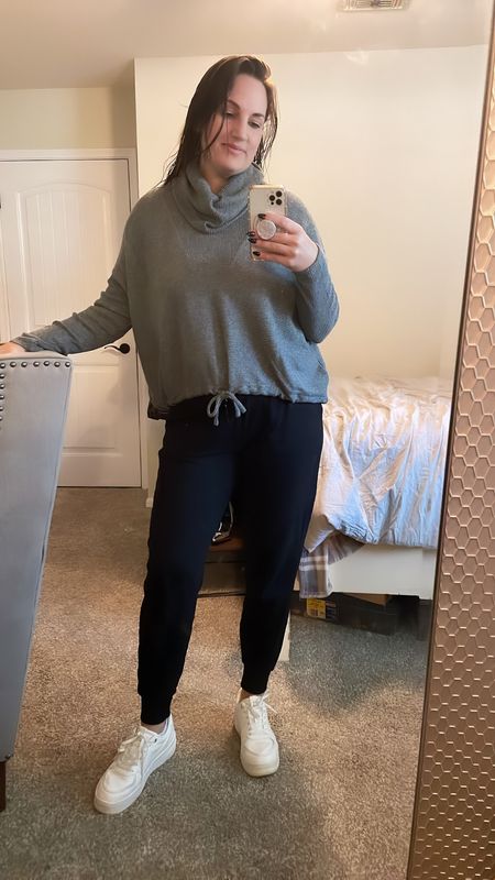 Today’s casual look running errands - this Express sweater is buy one get one free and it’s soooo soft 🙌 (wearing a large in top & pants)

#LTKmidsize #LTKover40 #LTKsalealert