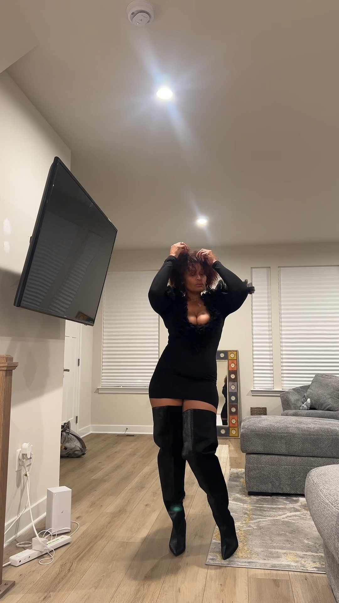 Remember I told you guys I’d find an outfit to go with these fire🔥 snakeskin, thigh high boots from #AzealaWang well guess what, I did. And any little black dress will do! Baby let me tell you, these boots are SEXY & COMFY! Haven’t had that type of combination in a minute. At least go try them on. Whew. So worth it! 
(My dress is something I thrifted years ago so I linked other options in the post. Check it out!) 😍#littleblackdress #ltkboots #fashion #sexy #cute #over40 #50andupcrew #genX

#LTKStyleTip #LTKParties #LTKOver40