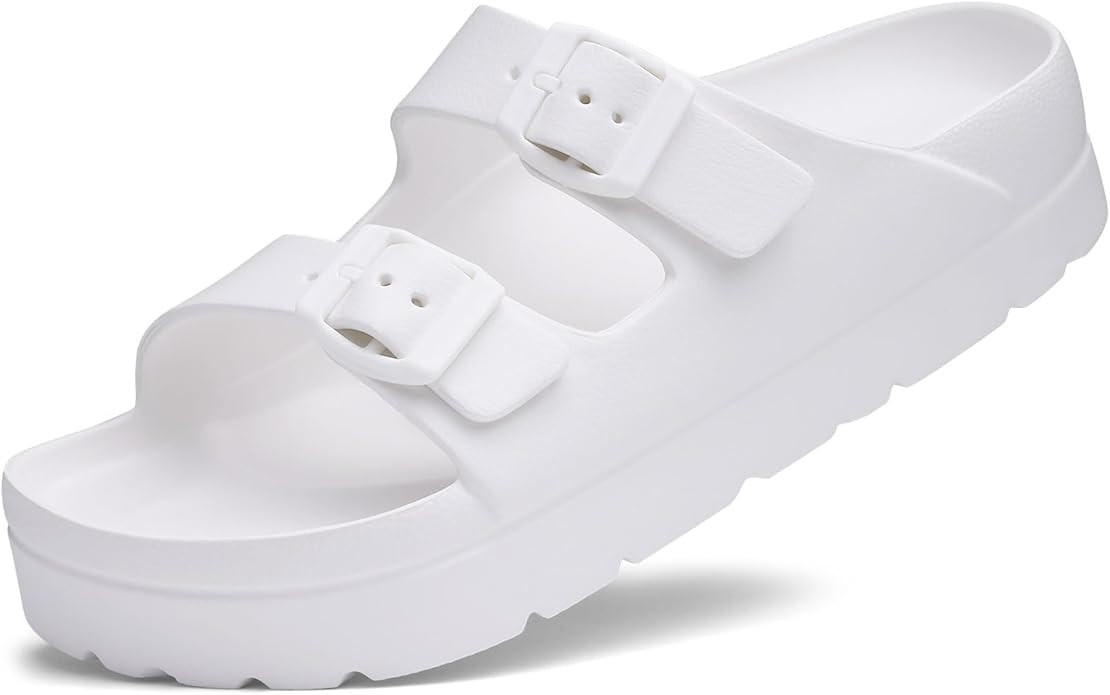Goosecret Women's Platform Sandals with Arch Support, Chunky Lightweight Foam Slip on Slides, Com... | Amazon (US)