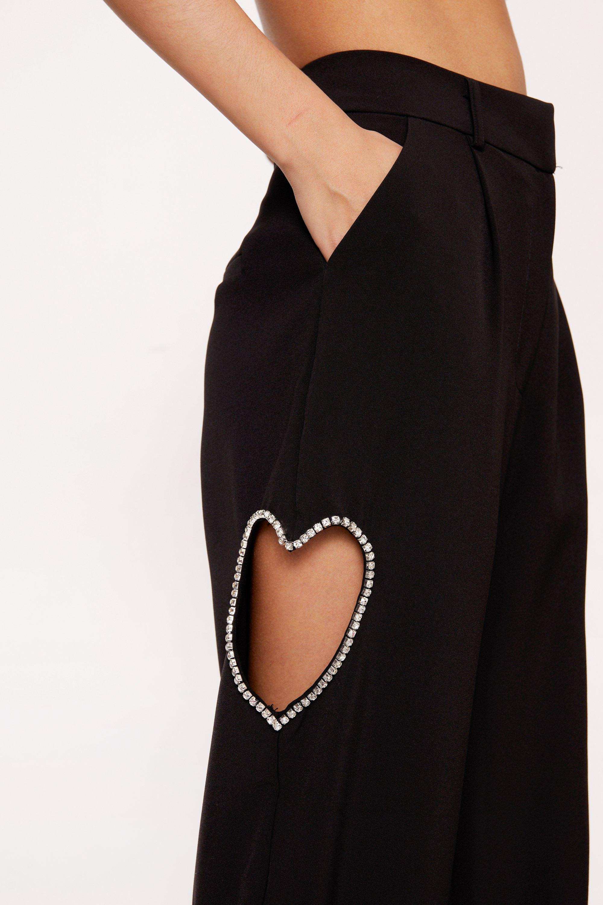 Premium Heart Cut Out Pants | Nasty Gal UK (+IE)