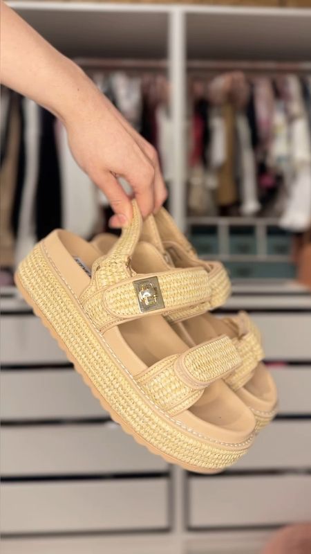 Steve Madden raffia sandals for spring summer

#LTKfindsunder100 #LTKshoecrush #LTKSeasonal