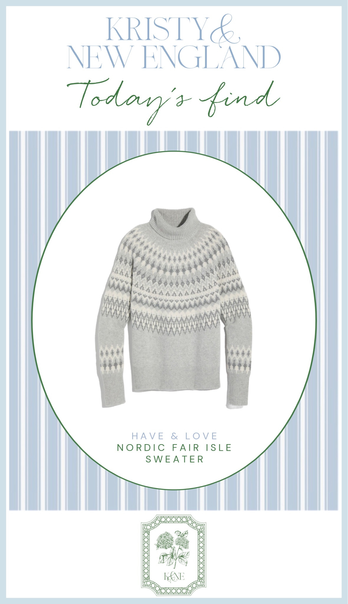 This is such a good fair isle winter sweater ❤️ received as a Christmas present & love! 

#LTKGiftGuide #LTKSaleAlert #LTKOver40