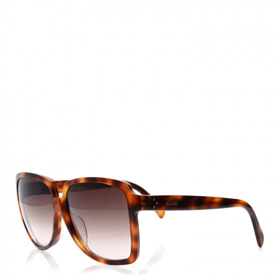 CELINE Acetate Oversized Sunglasses CL40146F Havana | Fashionphile