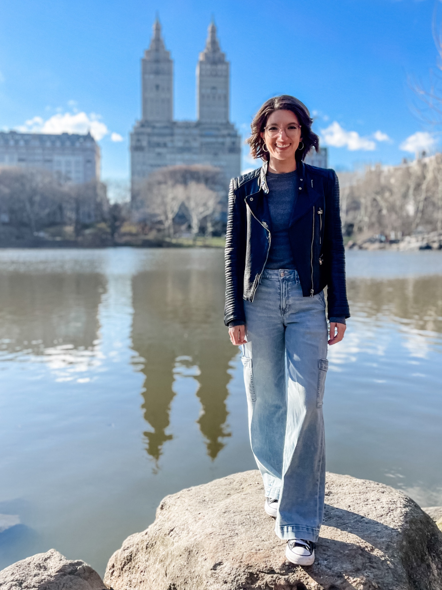 Long sleeve tee: TTS
Jacket: Zara, super old
Wide leg jeans: I sized down. Wearing short length
High top converse: I size up 1/2 size

Spring outfit / city outfit / neutrals

#LTKtravel #LTKfindsunder50 #LTKSeasonal