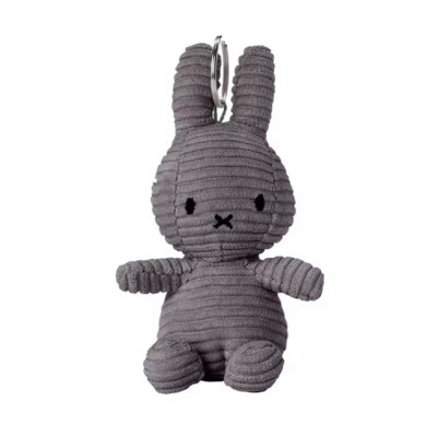 BON TON TOYS Miffy Corduroy Plush doll Keychain 10cm GREY NEW | eBay US